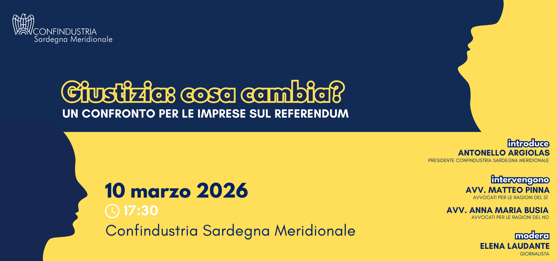 GIUSTIZIA: COSA CAMBIA? – UN CONFRONTO PER LE IMPRESE SUL REFERENDUM