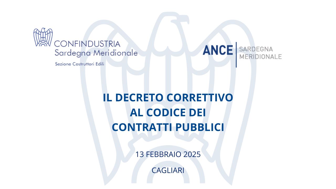 Il Decreto Correttivo al Codice dei Contratti Pubblici - incontro 13 febbraio 2025