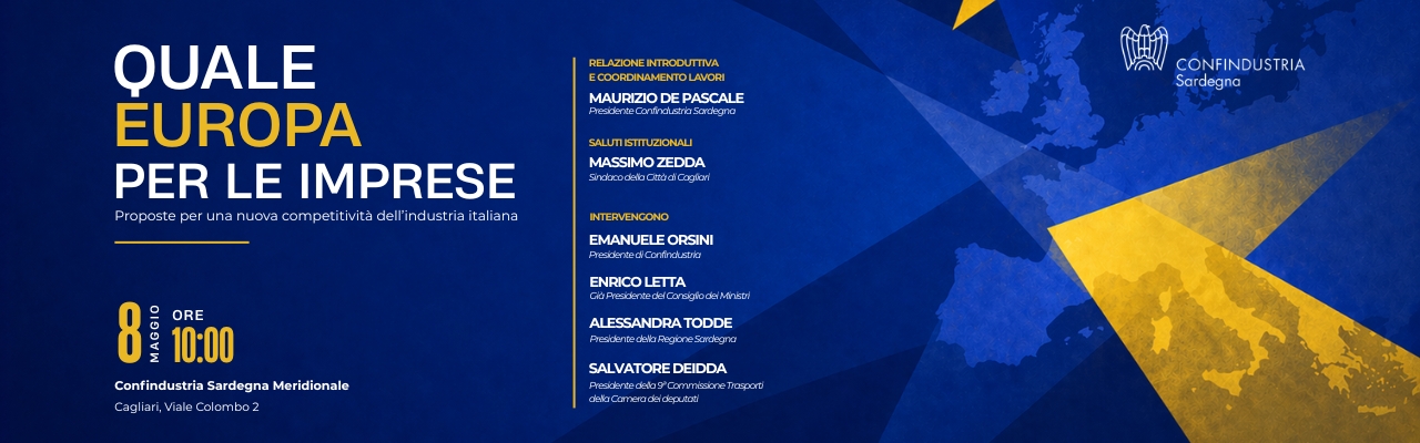 "QUALE EUROPA PER LE IMPRESE" | Emanuele Orsini ed Enrico Letta ospiti di Confindustria Sardegna