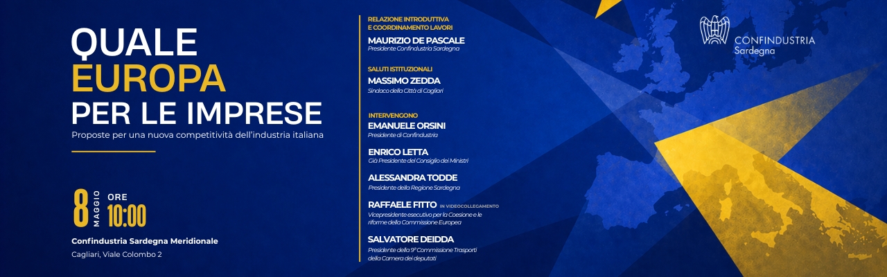 "QUALE EUROPA PER LE IMPRESE" | Emanuele Orsini ed Enrico Letta ospiti di Confindustria Sardegna
