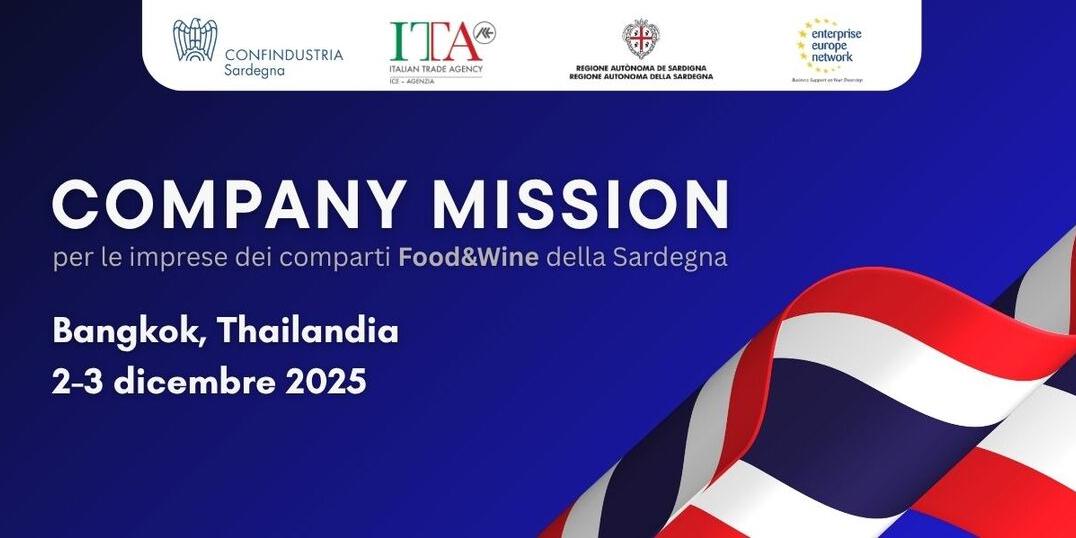 MISSIONE IMPRENDITORIALE A BANGKOK PER LE IMPRESE DEL FOOD&WINE