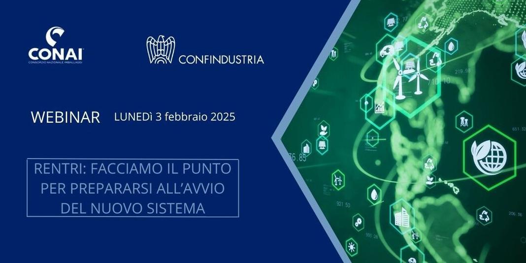 WEBINAR CONAI - RENTRI: FACCIAMO IL PUNTO PER PREPARARSI ALL'AVVIO DEL NUOVO SISTEMA