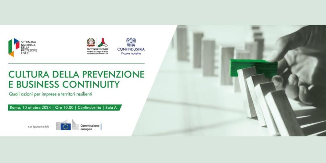 SETTIMANA NAZIONALE DELLA PROTEZIONE CIVILE - EVENTO DEDICATO ALLE IMPRESE