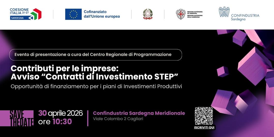 Contratti di Investimento STEP: incontro di approfondimento con le imprese