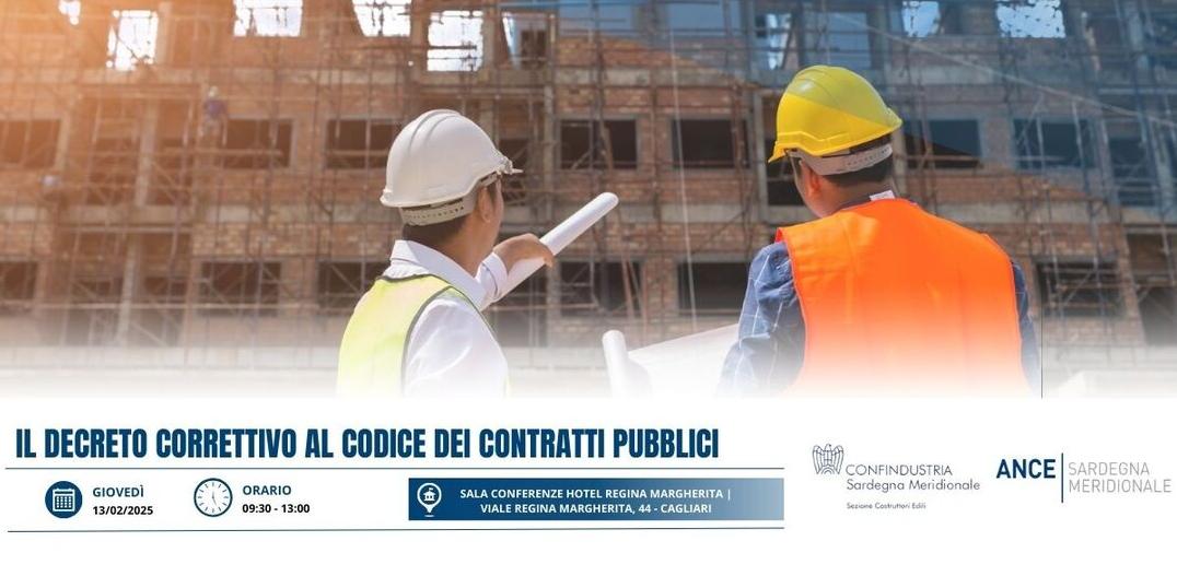 IL DECRETO CORRETTIVO AL CODICE DEI CONTRATTI PUBBLICI - INCONTRO IL 13 FEBBRAIO