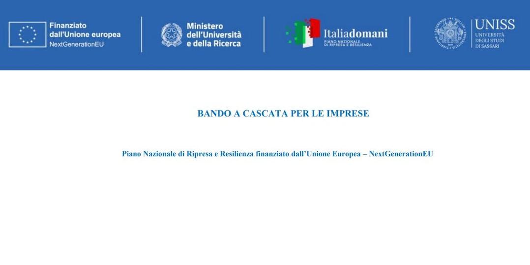 BANDO A CASCATA PER PMI - SCADENZA 20 SETTEMBRE 2024