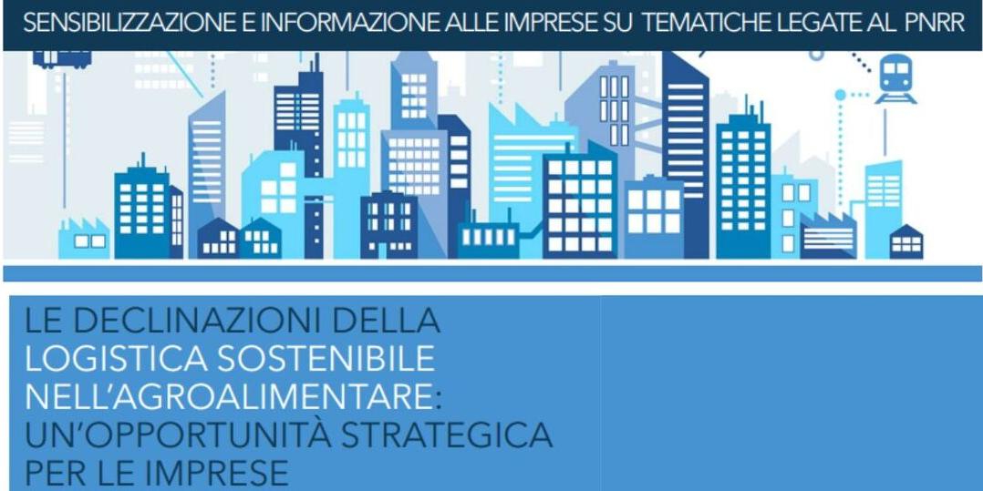WEBINAR - LE DECLINAZIONI DELLA LOGISTICA SOSTENIBILE NELL'AGROALIMENTARE: UN'OPPORTUNITA' STRATEGICA PER LE IMPRESE